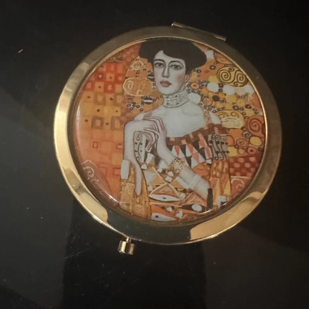 Austrian Artist Gustav Klimt Mirror Compact Vienna Souvenir Fine Art